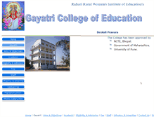 Tablet Screenshot of gayatri-bed.rahuri.org